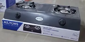 Ailyons 2 Burner Gas Steel Stainless Steel