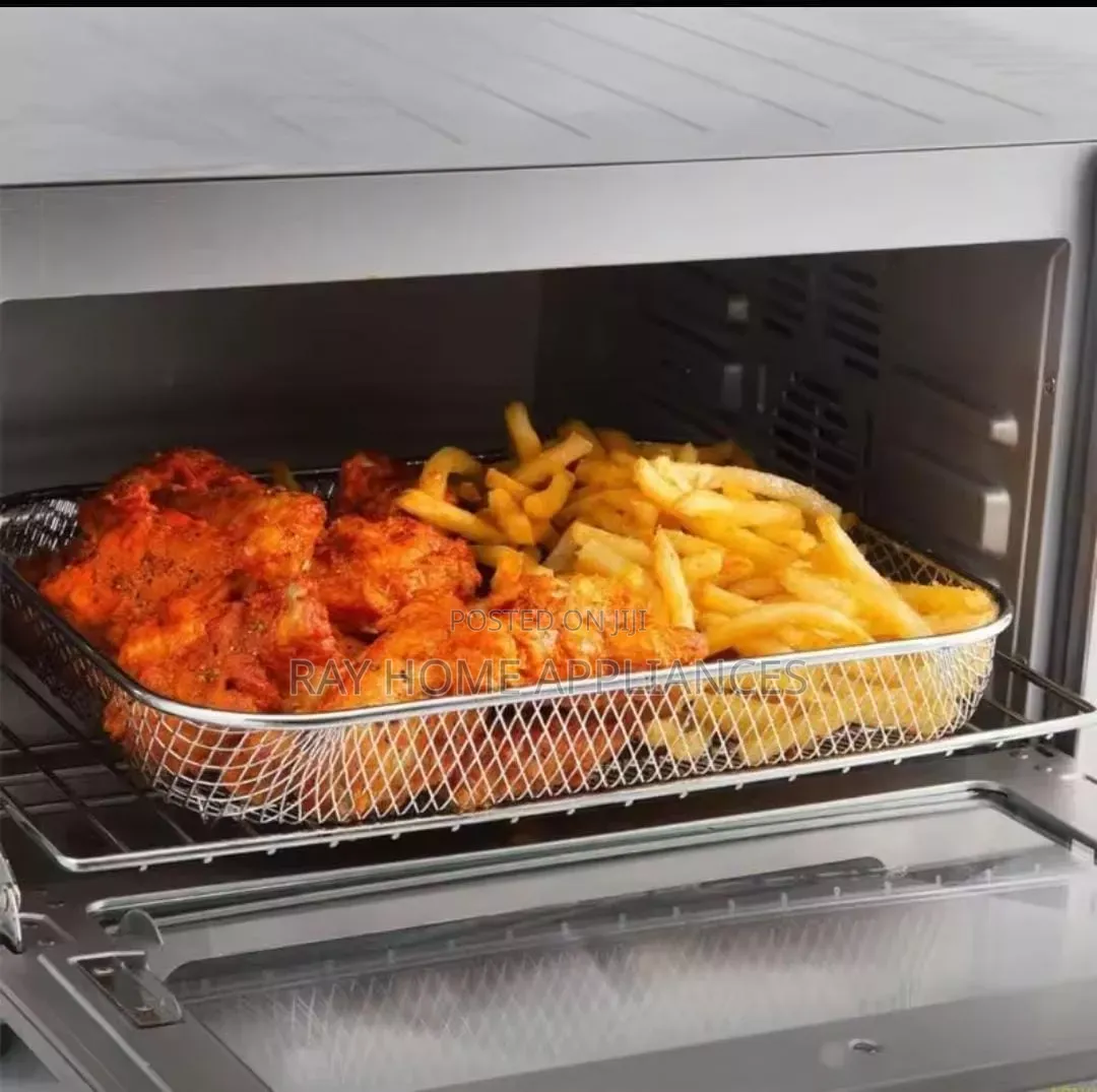 Stainless Steel Air Fryer Basket for Oven Rectangular Shape
