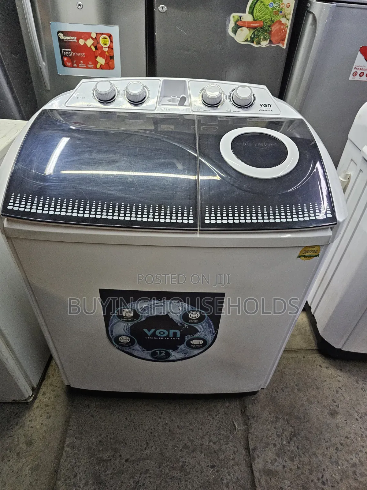 Von 11kg Twin Tub Washing Machine