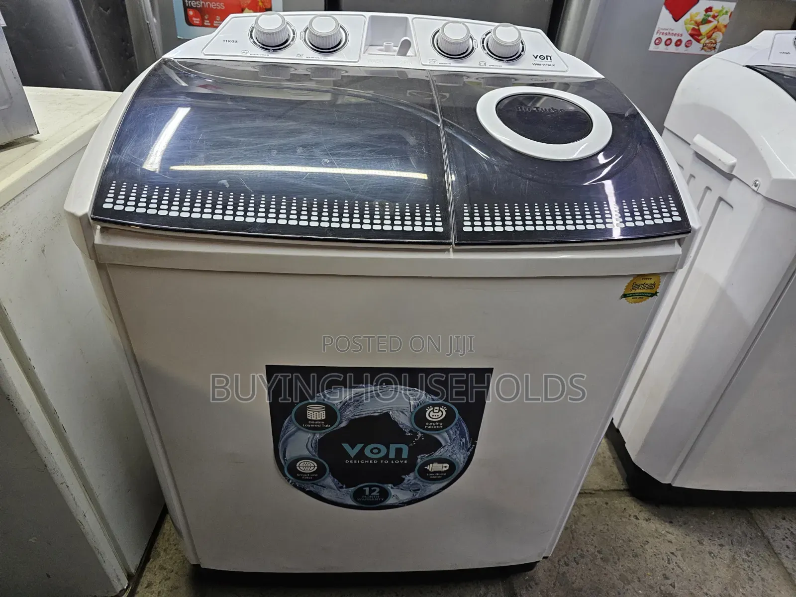 Von 11kg Twin Tub Washing Machine