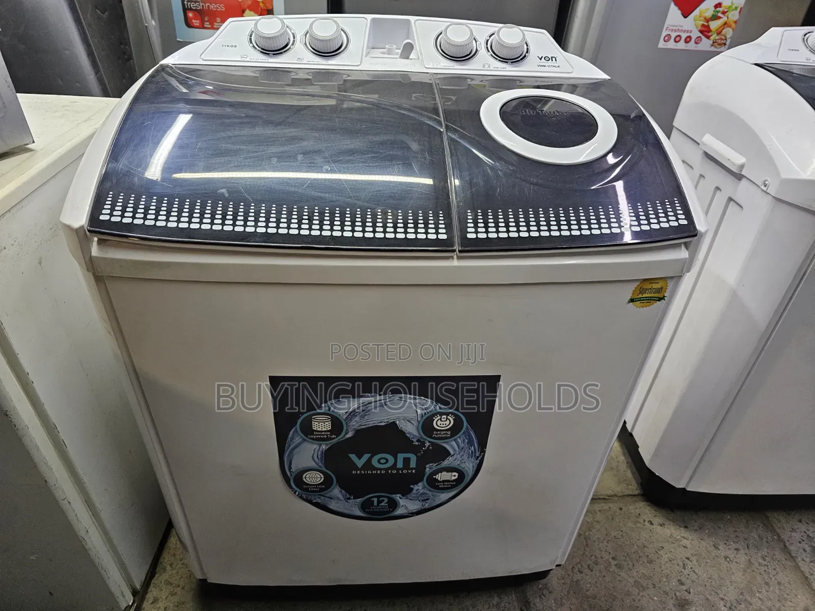 Von 11kg Twin Tub Washing Machine