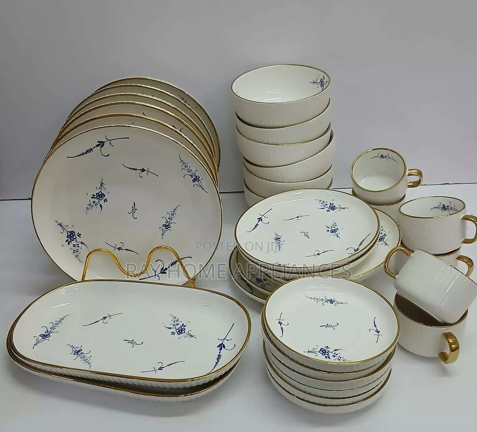 Flowered 32pieces High Quality Ceramic Dinner Set