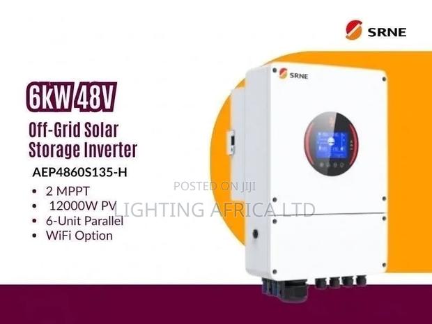 SRNE 6kw - 48v Off-Grid Solar Storage Inverter 2 MPPT Inbuilt