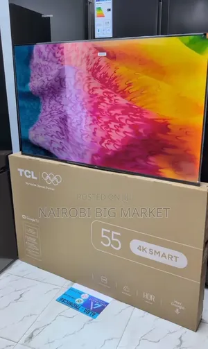 TCL 55 4 K HDR Smart TV With Metallic Bezel Funish