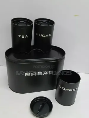 Bread Storage Bin With 3pcs Canister Material:alloy