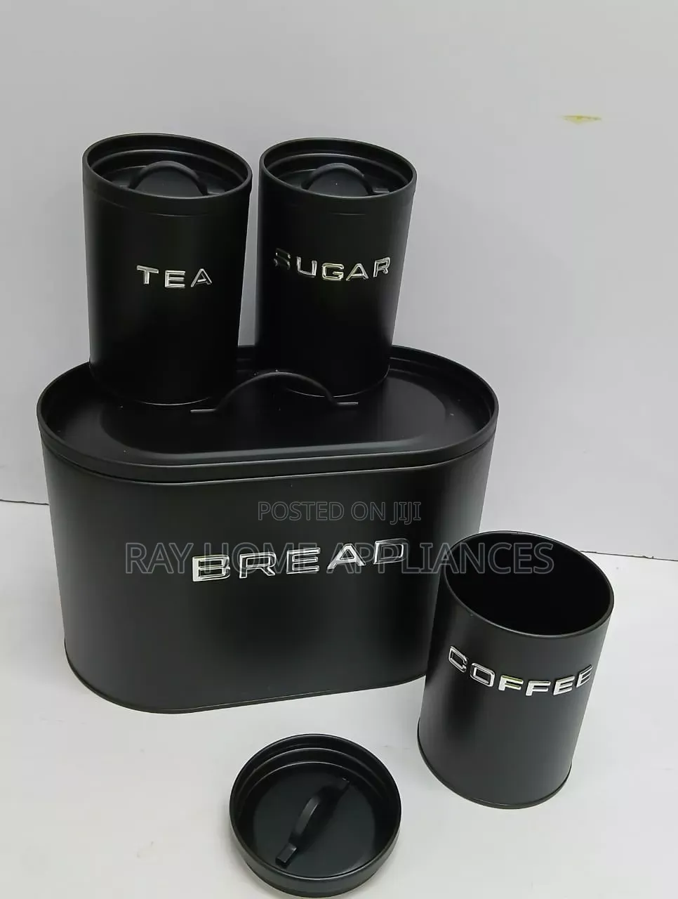 Bread Storage Bin With 3pcs Canister Material:alloy
