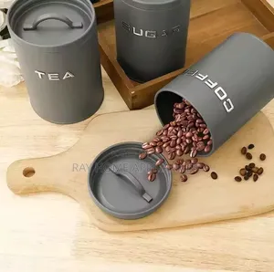 Bread Storage Bin With 3pcs Canister Material:alloy