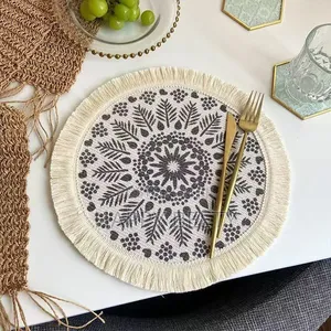  Boho Round Woven Placemats 