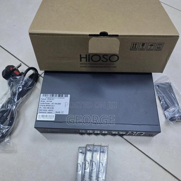 HiOSO HA7304C 4 Port EPON OLT 1:64 Split Ratio