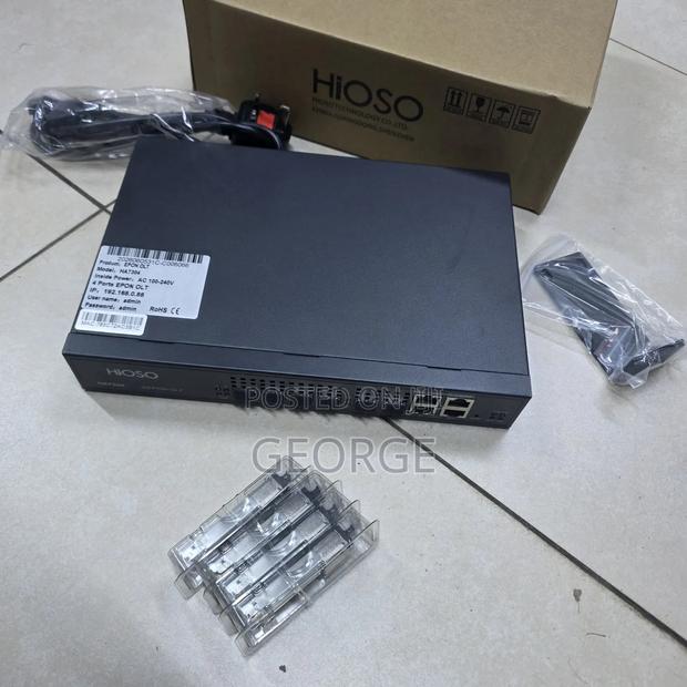 4 Port HiOSO EPON OLT for ISP FTTH Fiber Network - main view