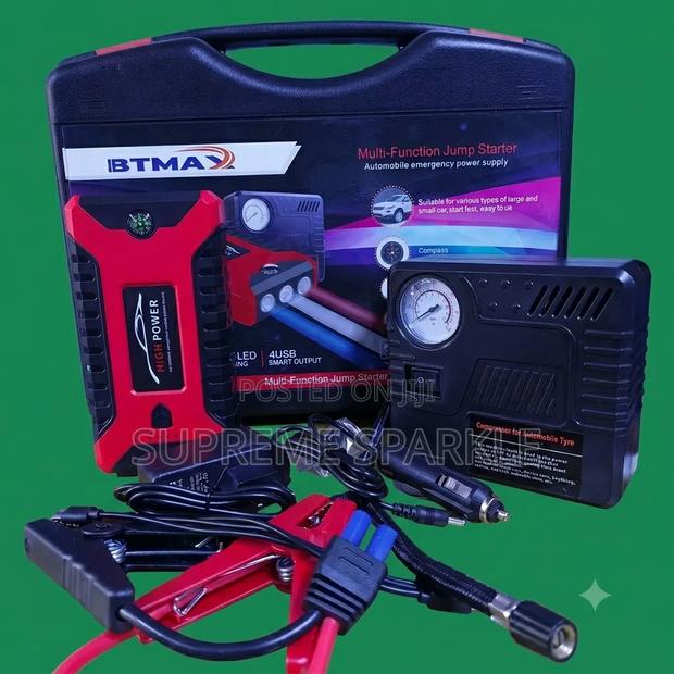 BTMAX Car Jump Starter Air Compressor Power Bank Kit - thumbnail 2