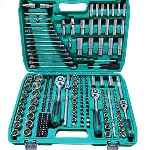 216pc Socket Wrench Tool Set Chrome Vanadium Mechanic Ratchet Kit