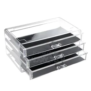 JN-125 Acrylic Cosmetics Storage Drawers 3 Layers