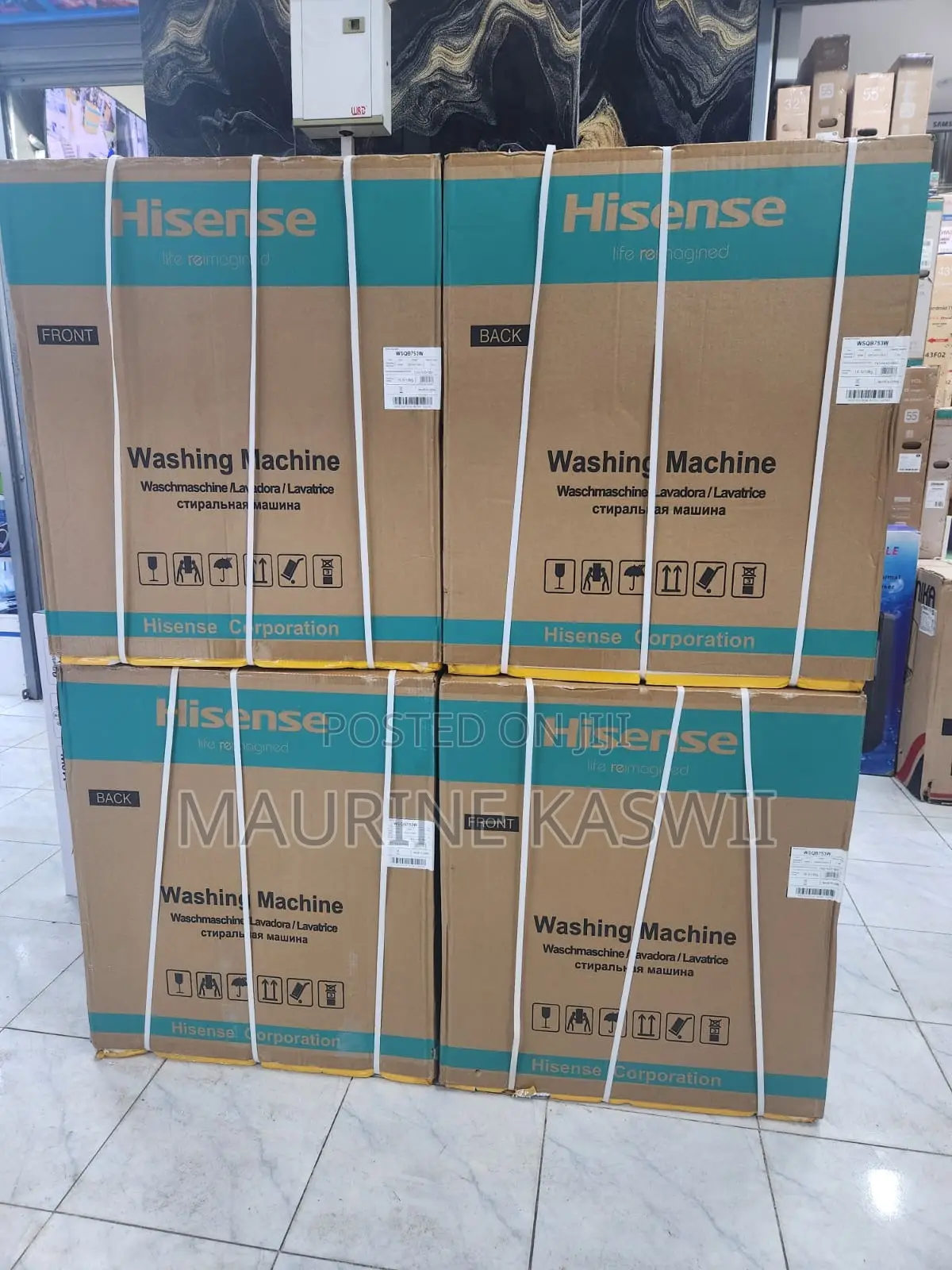 Hisense Washing Machine 7.5kg Twin-Tub (White)