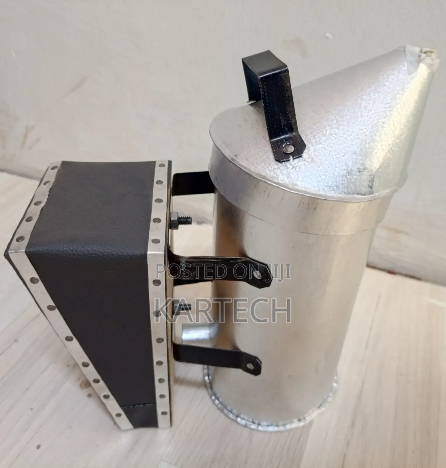 Metal Beehive Smoker With Wooden Bellows