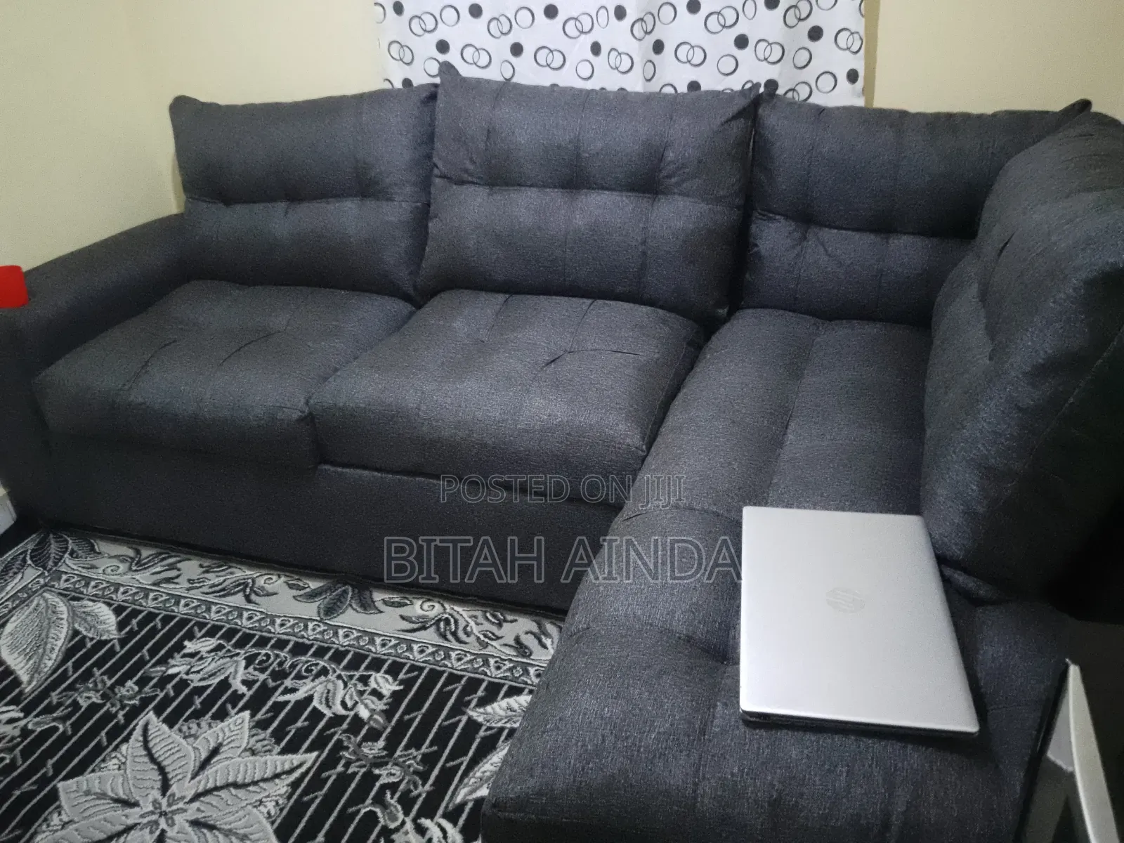 L Shaped Grey Sofa