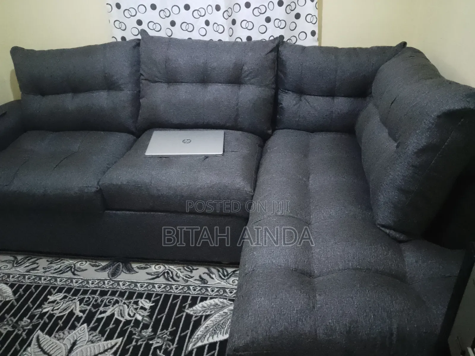 L Shaped Grey Sofa