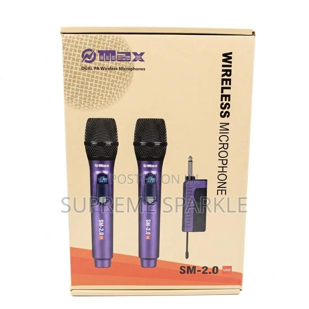 Rechargeable Dual PA Wireless Microphones (Model SM- 2.0)