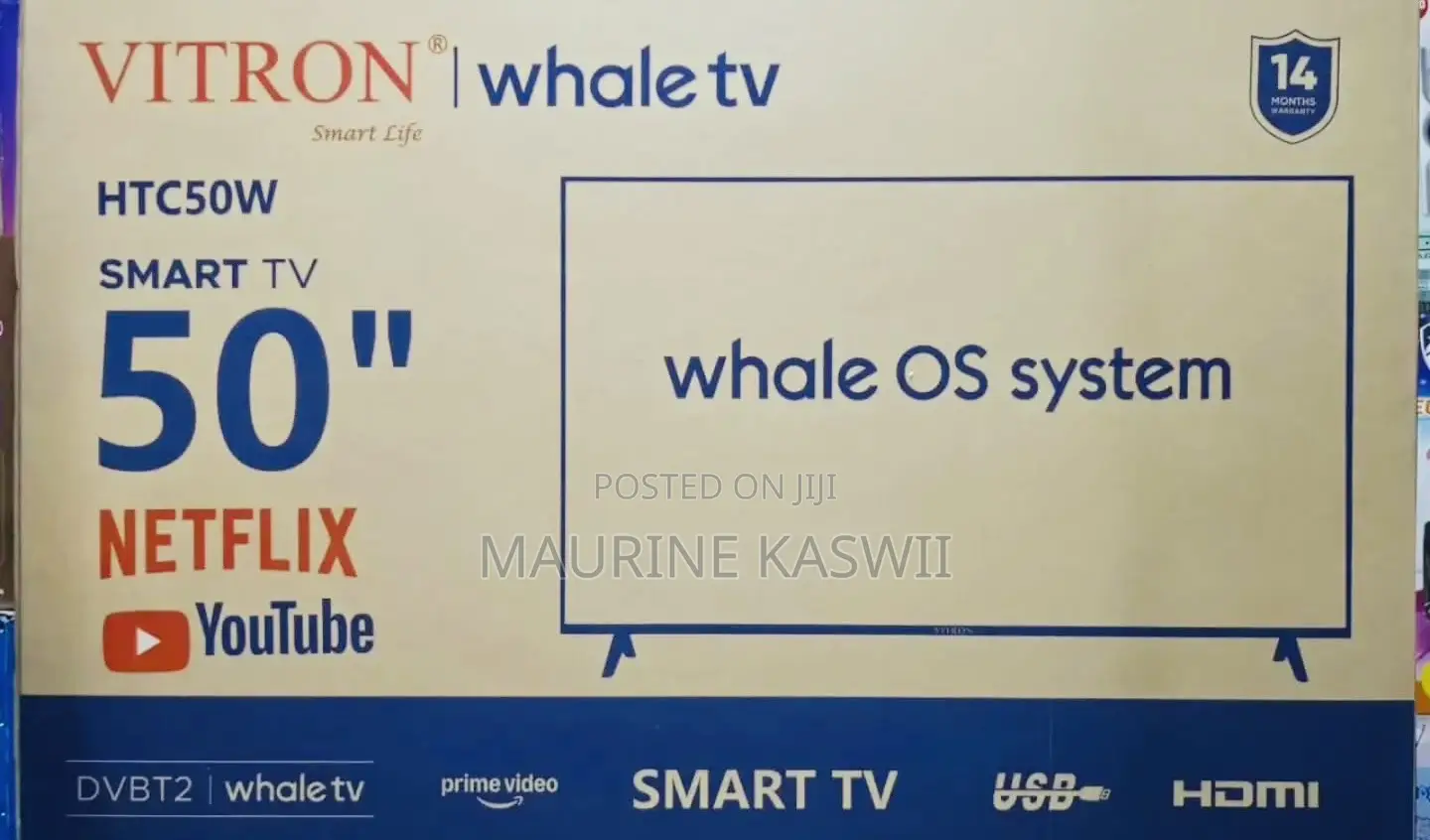 Vitron 50” Smart Whale TV 2 K Resolution