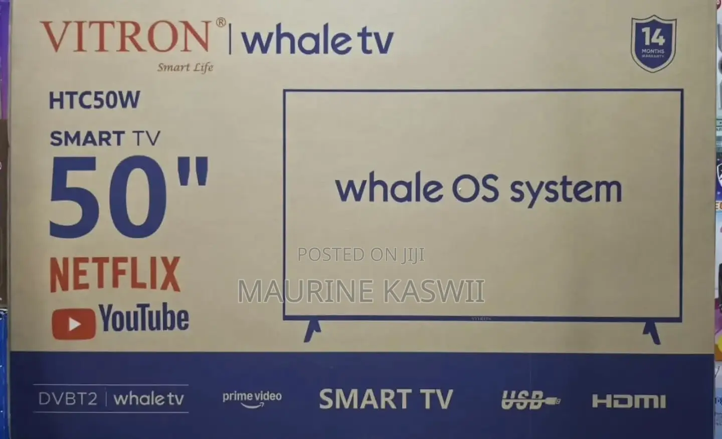 Vitron 50” Smart Whale TV 2 K Resolution