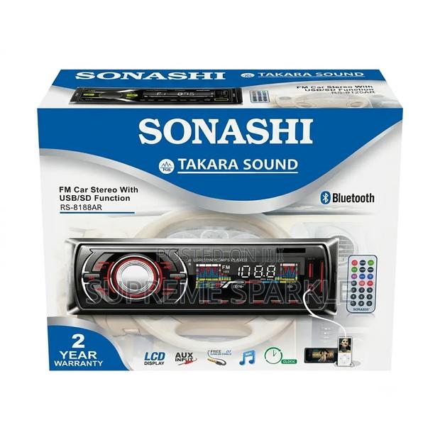 FM Car Stereo With Bluetooth, Aux, USB/SD Function LCD Display. - main view