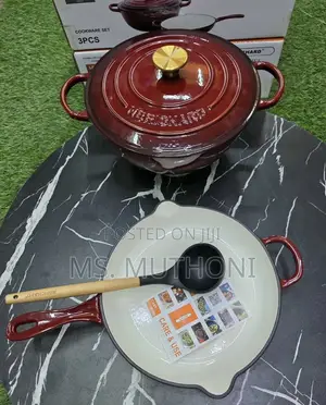 Heavy ,Premium Quality PCS Set Enamel Cast Iron Cooking Pots*