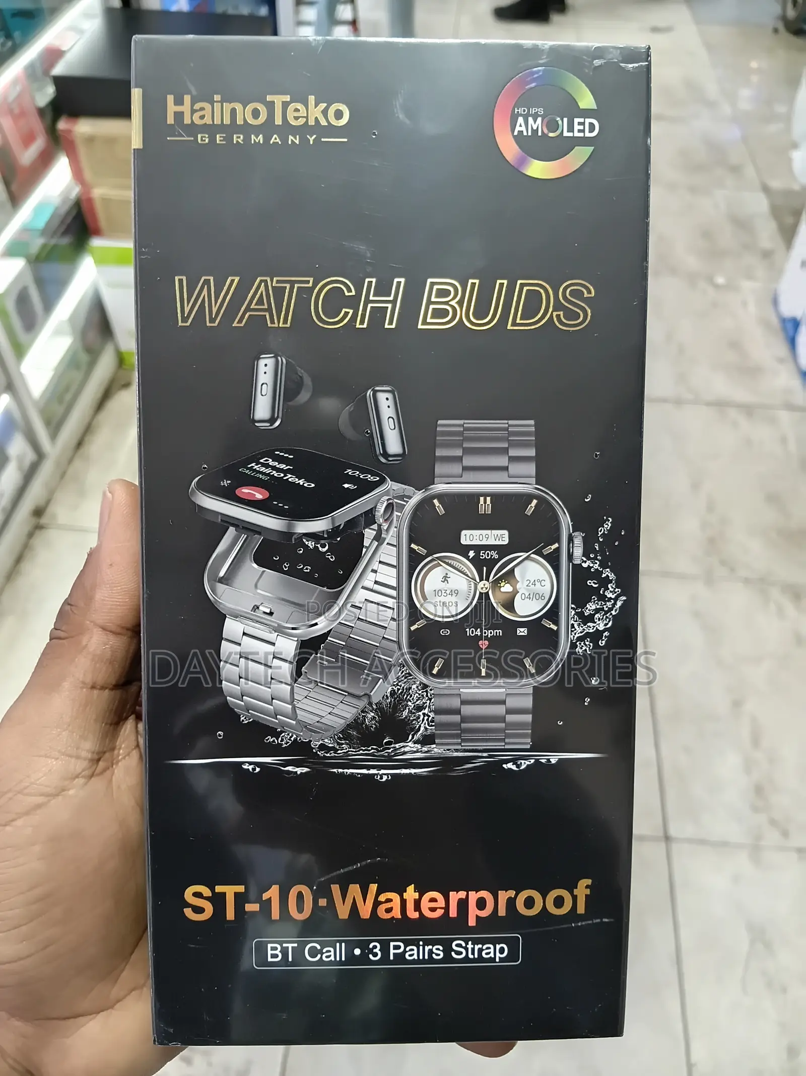 Haino Teko ST-10 Waterproof Smart Watch With Built-in Wireless Speaker