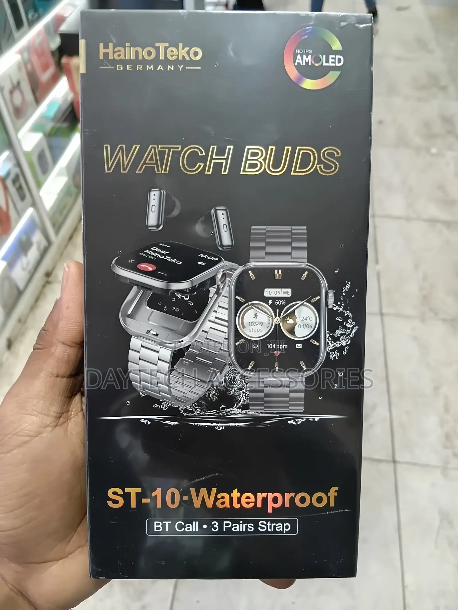 Haino Teko ST-10 Waterproof Smart Watch With Built-in Wireless Speaker