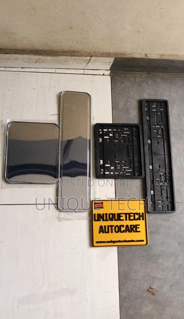 Universal Number Plate Holder, Plastic Metallic