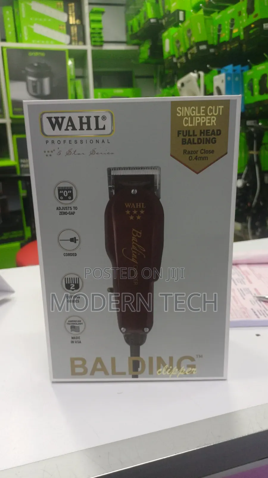 Wahl Balding Clipper for Barbers – Close Shave Hair Trimmer