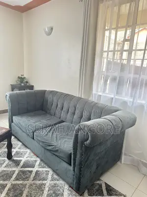 A Nice and Functional Used Blue Sofa for Sale