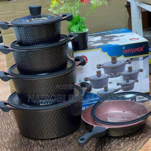 10 PC Tc Die Cast Cook Ware Set - thumbnail 4
