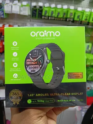 Oraimo Watch Nova 2R Lite OSW 824 With Amoled Display - Black