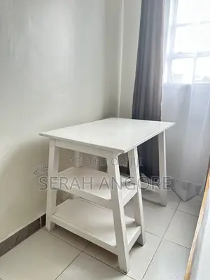A Nice Very Durable White Study Table for Sale