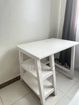 A Nice Very Durable White Study Table for Sale