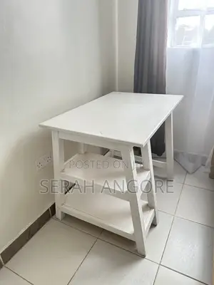A Nice Very Durable White Study Table for Sale
