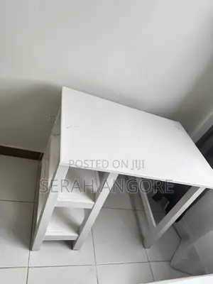 A Nice Very Durable White Study Table for Sale