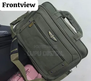 *Multi-Pocket Briefcase Canvas Travel Duffel Bag