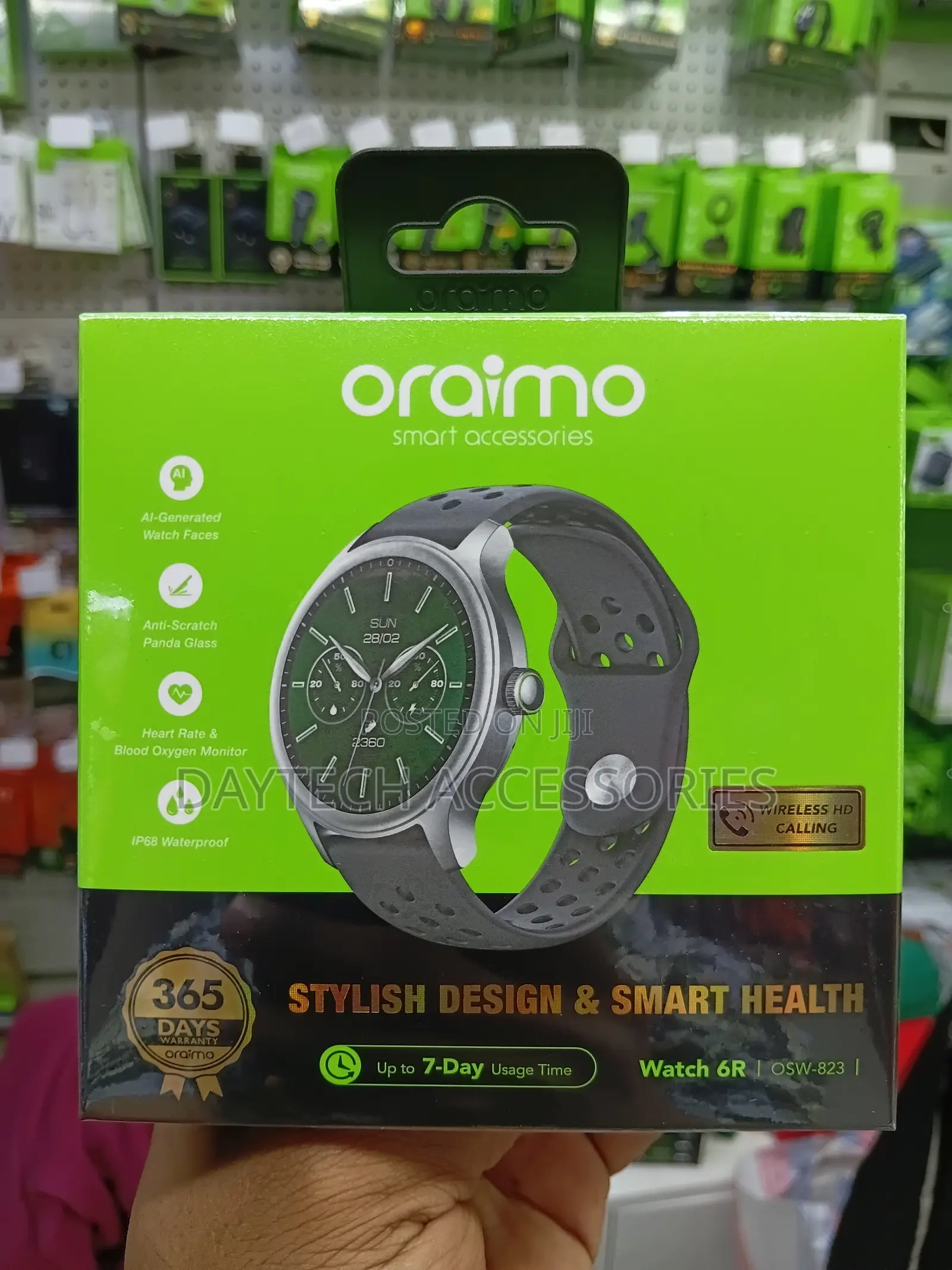 Oraimo Smart Watch 6R OSW-823 Stylish Design Smart Health