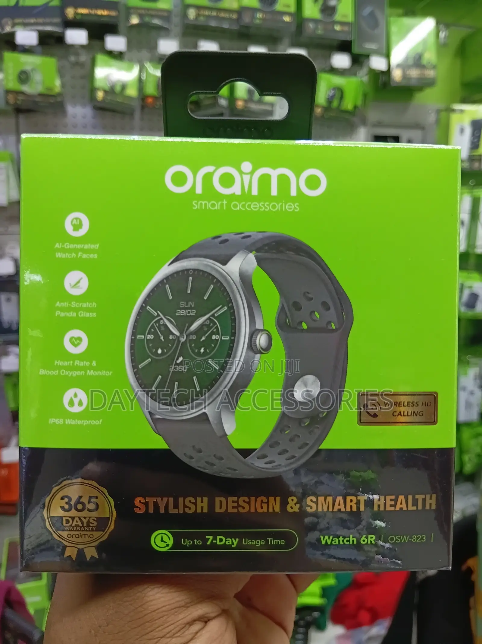 Oraimo Smart Watch 6R OSW-823 Stylish Design Smart Health