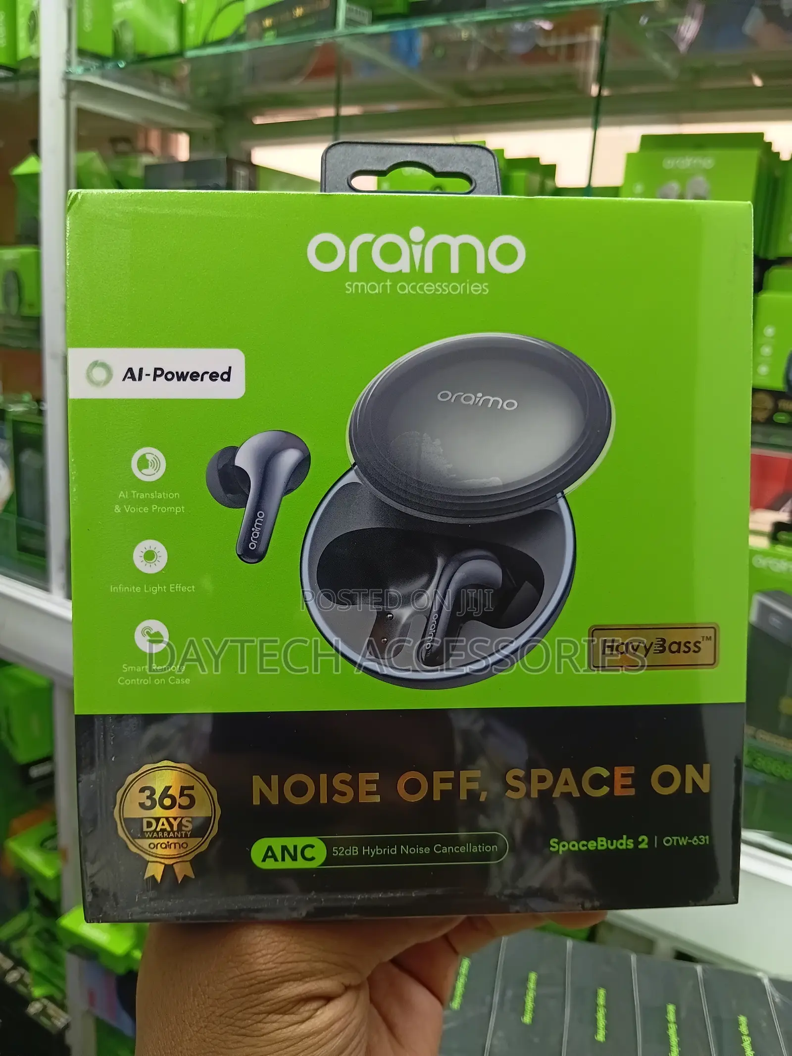 These Are Oraimo SpaceBuds 2 (Model OTW-631) True Wireless Earbuds.