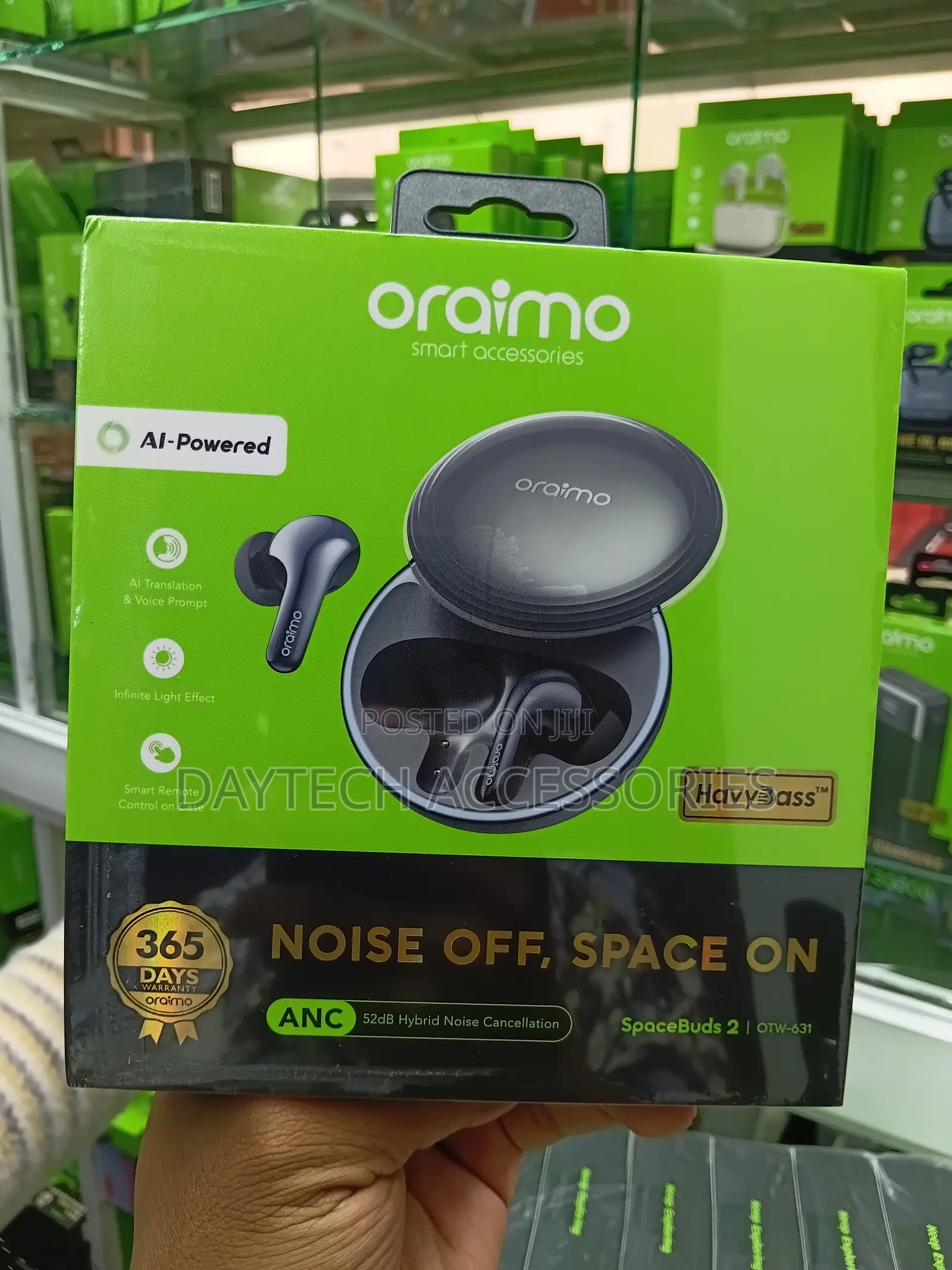 These Are Oraimo SpaceBuds 2 (Model OTW-631) True Wireless Earbuds.
