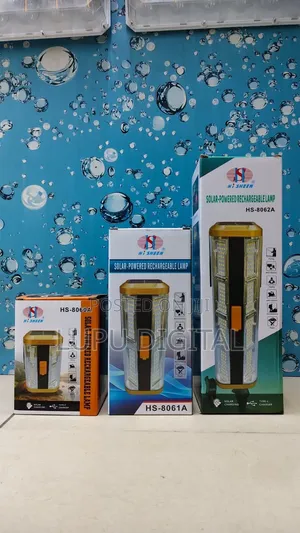 Solar Powered Rechargeable Lamp