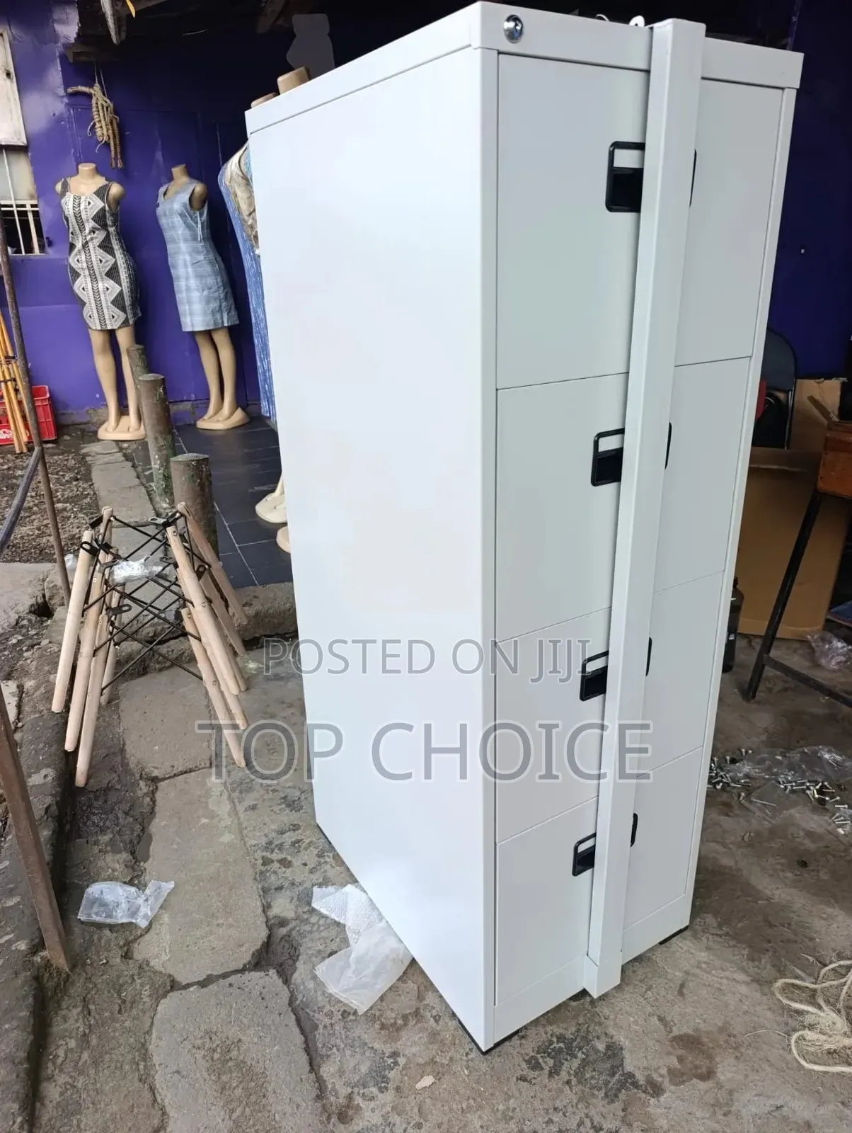 4-Compartment Steel Filing/L Locker Cabinet