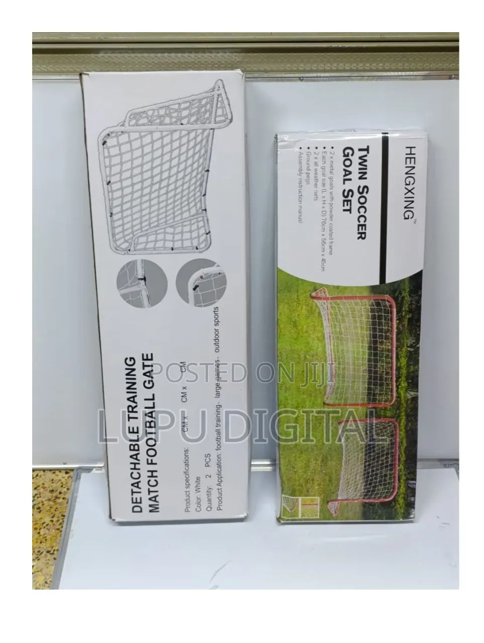 Twin Soccer Goal Post Pair