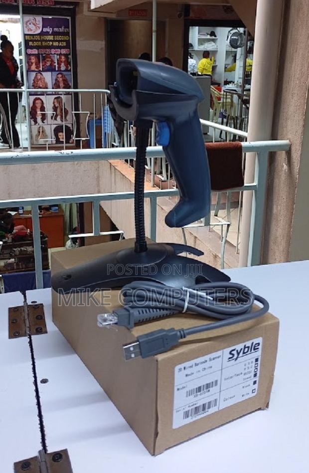 Syble Laser Barcode Reader - Xb-2055 With Stand