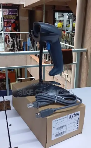2d Laser Wired Handheld Barcode Scanner With Stand