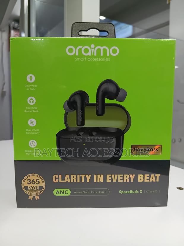 Oraimo Black SpaceBuds Z Wireless Earbuds With Bluetooth 5.4 - thumbnail 2