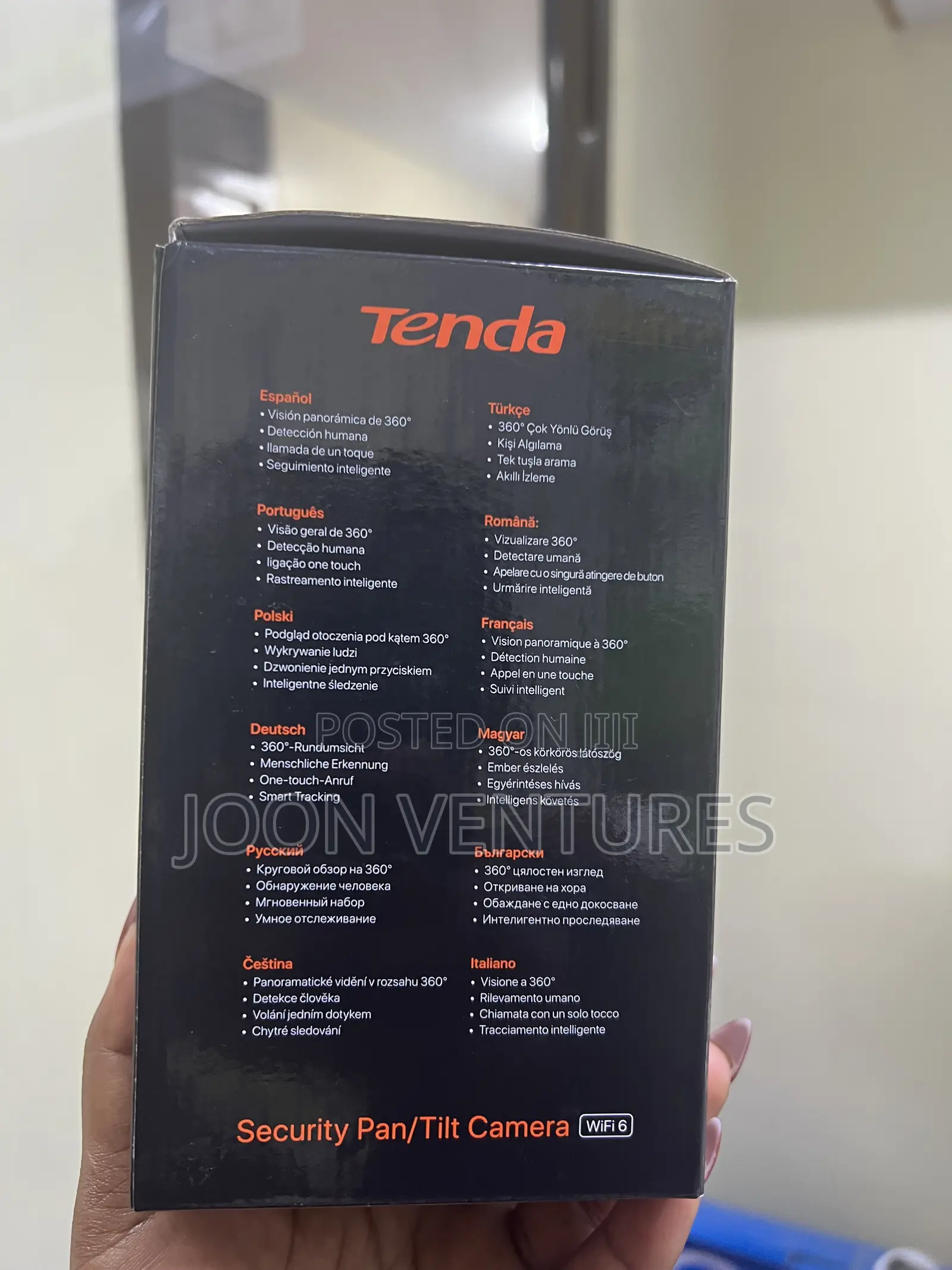 Tenda CP3 Pro Span/Tilt Smart Wi-Fi CCTV Camera With 360 Rotation