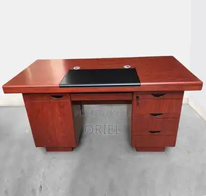 Office Desk : 1400MM Mahogany Staff Work Desk